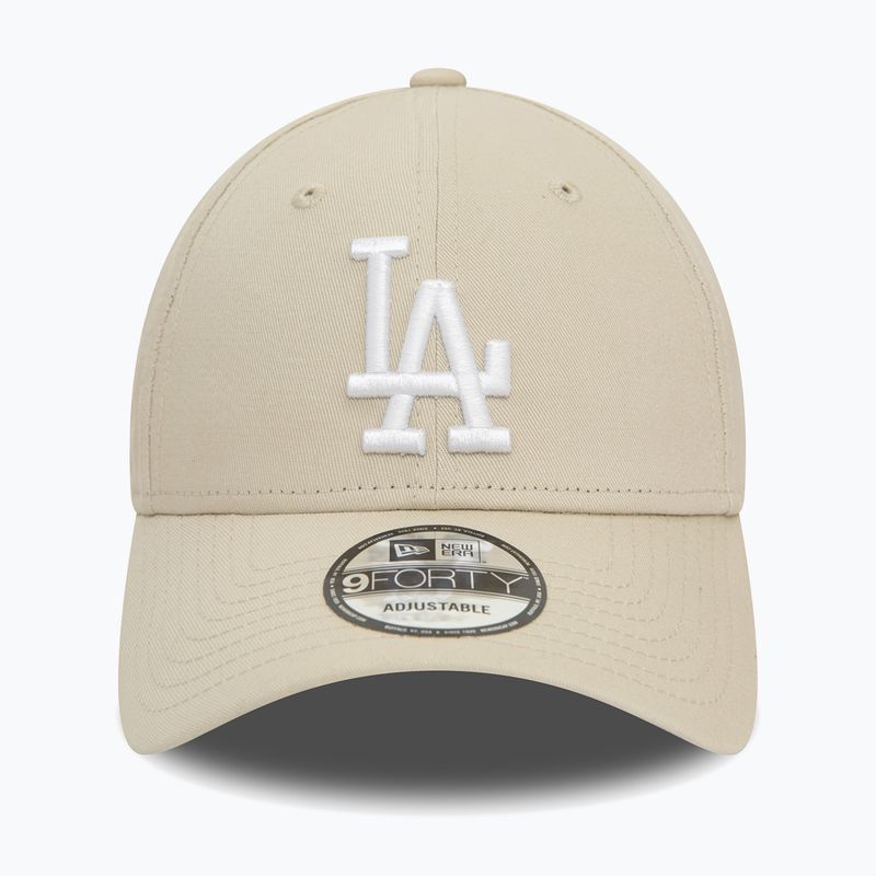 Cap Mütze Herren New Era Side Patch 9Forty Los Angeles Dodgers light Beige 2