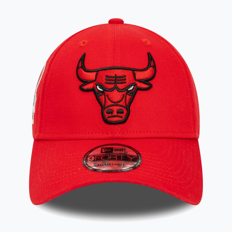 Cap Mütze Herren New Era Side Patch 9Forty Chicago Bulls red 3