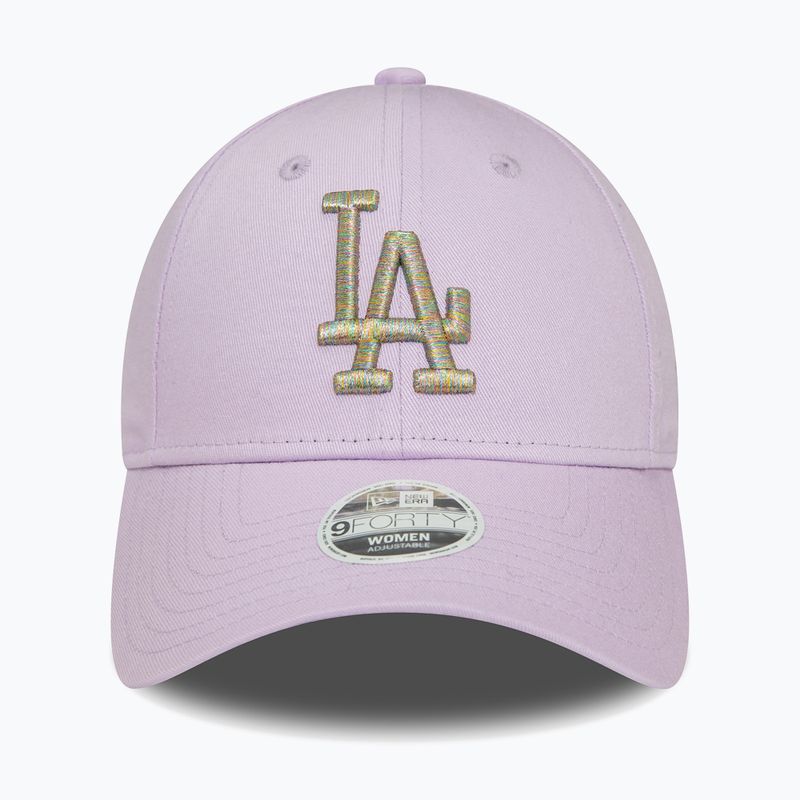 Cap Mütze Damen New Era Metallic Logo 9Forty Los Angeles Dodgers pastel purple