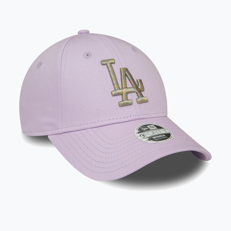 Cap Mütze Damen New Era Metallic Logo 9Forty Los Angeles Dodgers pastel purple