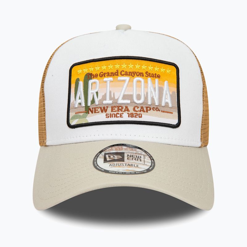 Cap Mütze Herren New Era Patch Trucker light Beige 2
