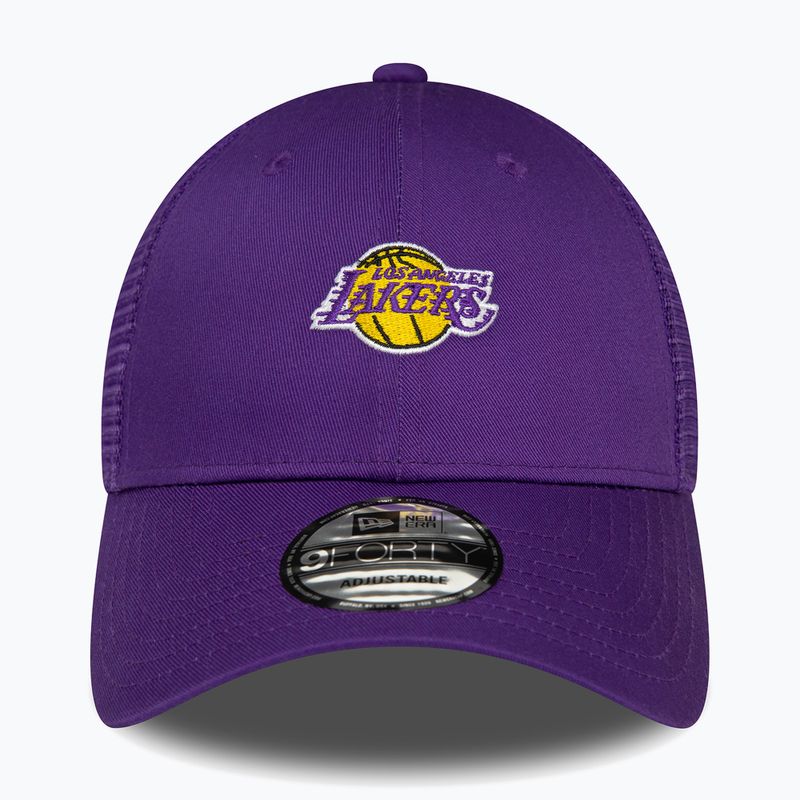 Cap Mütze Herren New Era Home Field 9Forty Trucker Los Angeles Lakers purple 3