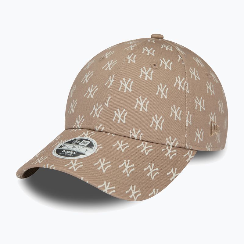 Cap Mütze Damen New Era Monogram 9Forty New York Yankees pastel brown 2