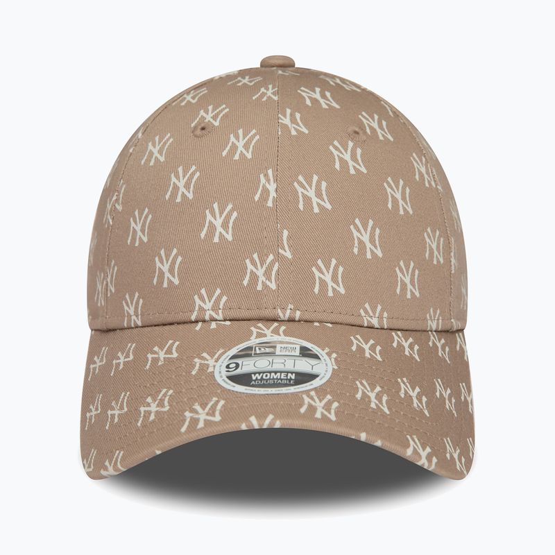 Cap Mütze Damen New Era Monogram 9Forty New York Yankees pastel brown 3