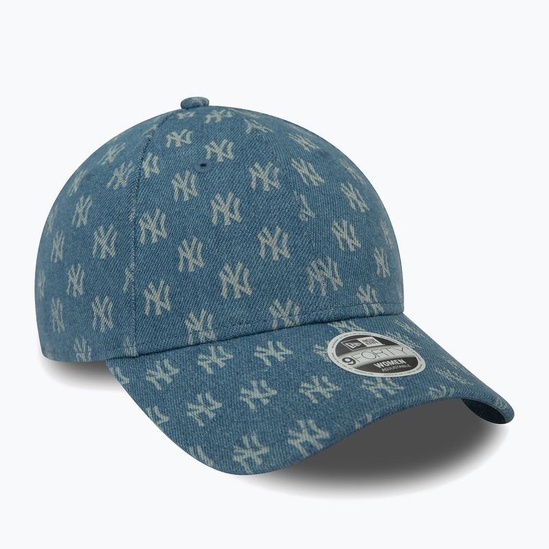 Cap Mütze Damen New Era Denim Mono 9Forty New York Yankees med blue