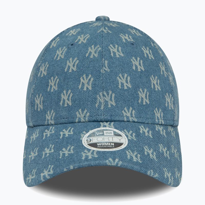 Cap Mütze Damen New Era Denim Mono 9Forty New York Yankees med blue 2