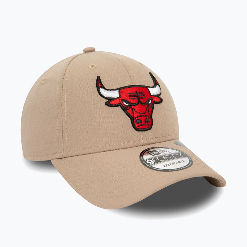 Cap Mütze Herren New Era Repreve 9Forty Chicago Bulls pastel brown 3