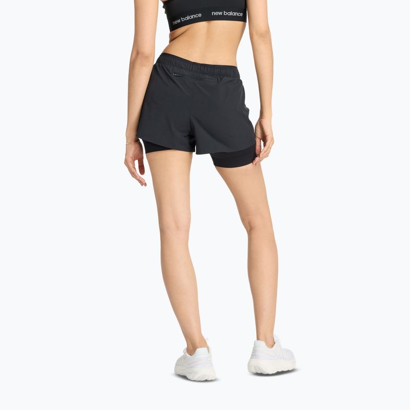 New Balance Damen Shorts 2IN1 3" schwarz 3