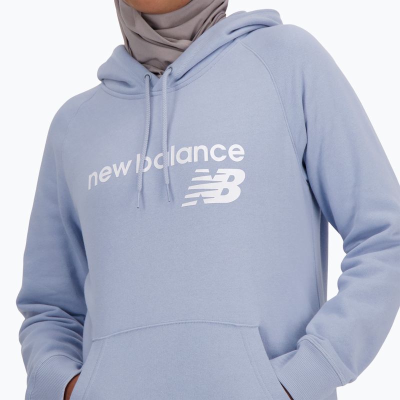 Damen New Balance Core Fleece Hoodie hell lila 4