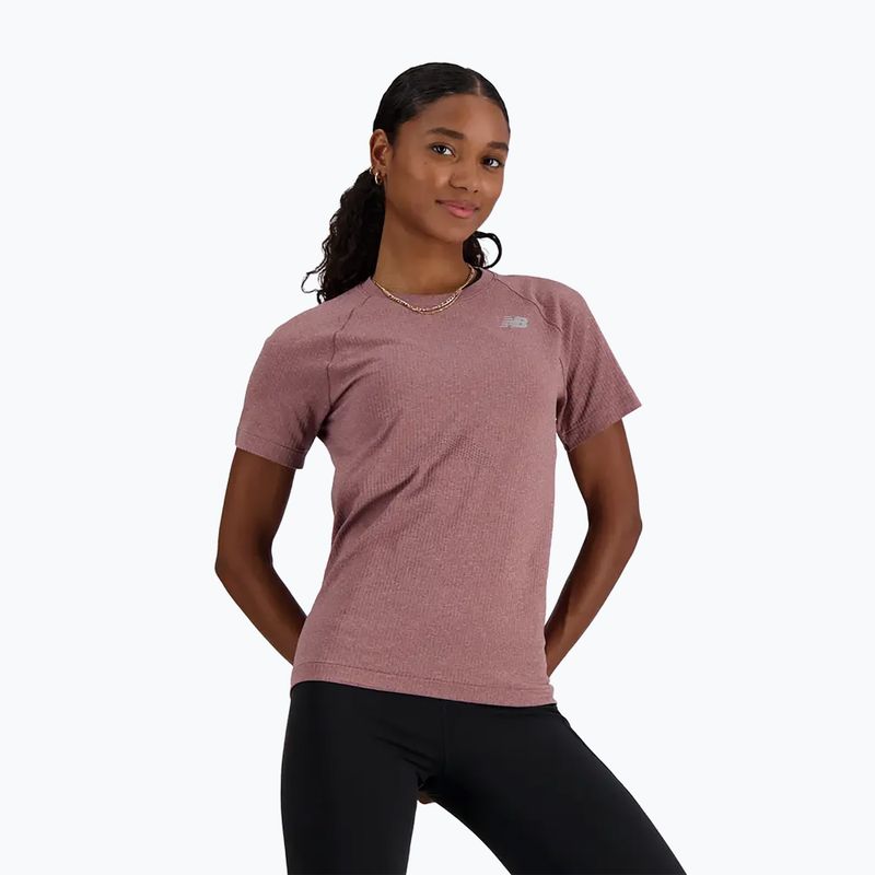 Damenshirt New Balance Seamless licorice heather 2