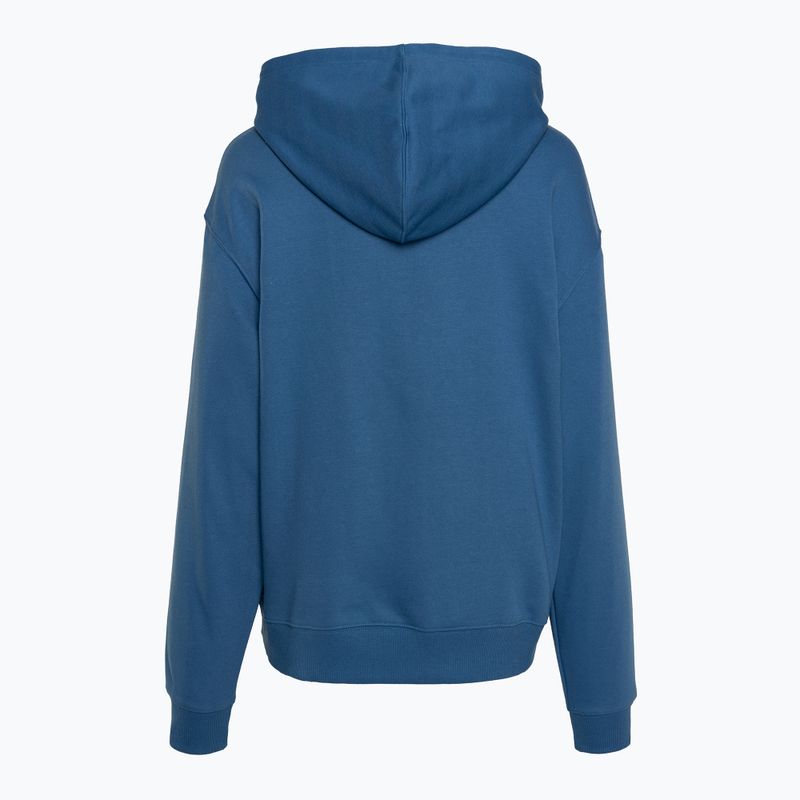 Damen New Balance French Terry Stacked Logo Hoodie blueagat 6