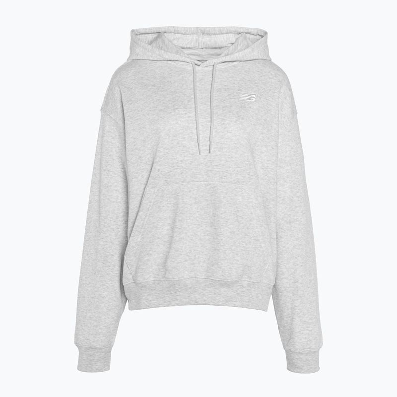 Frauen neue Balance Französisch Terry kleine Logo Hoodie Asche Heidekraut 5