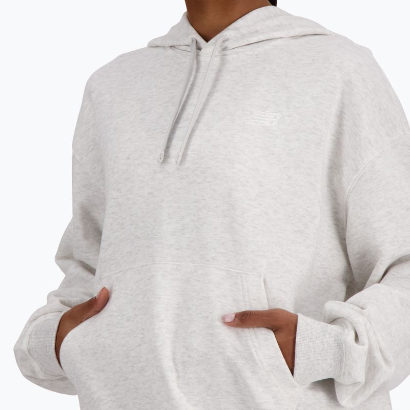 Frauen neue Balance Französisch Terry kleine Logo Hoodie Asche Heidekraut 4