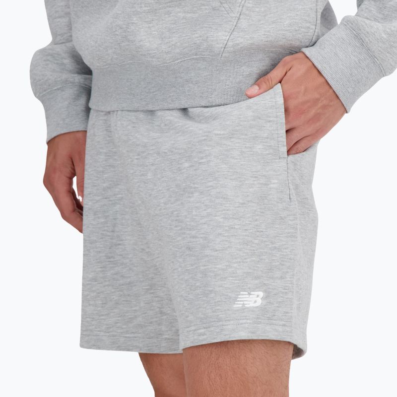 Herren New Balance French Terry Short sportlich grau 4