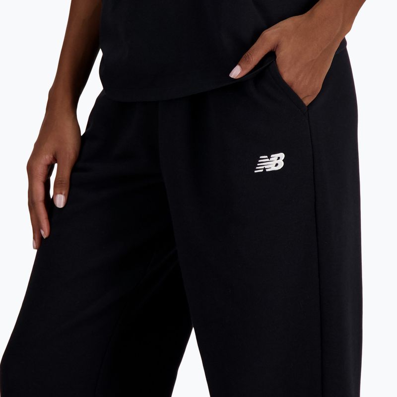 Damen New Balance French Terry Jogger Hose schwarz 4