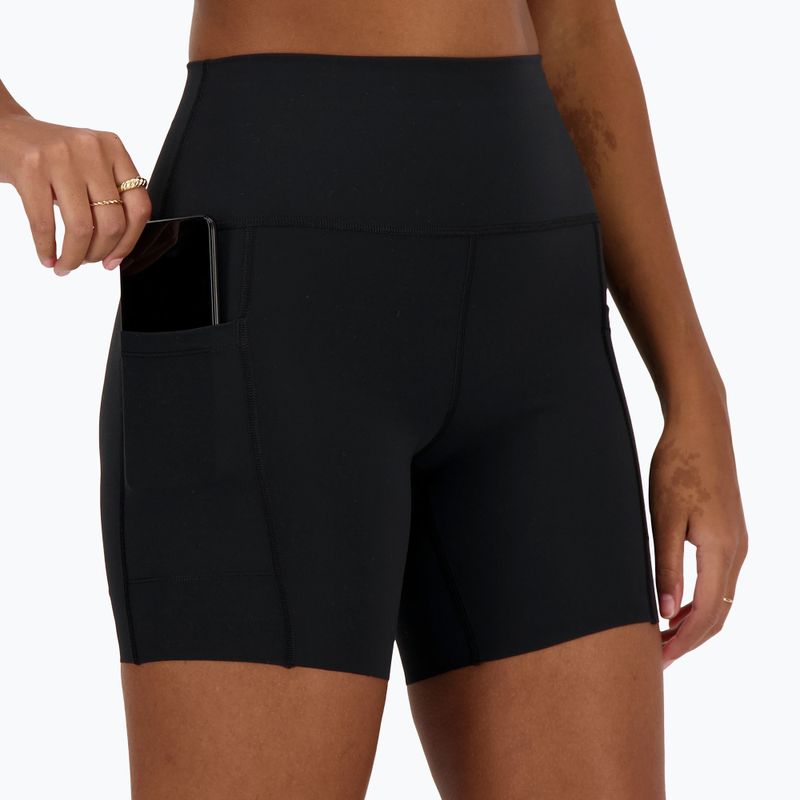 New Balance Damen Shorts Sleek Pocket High Rise 6" schwarz 6