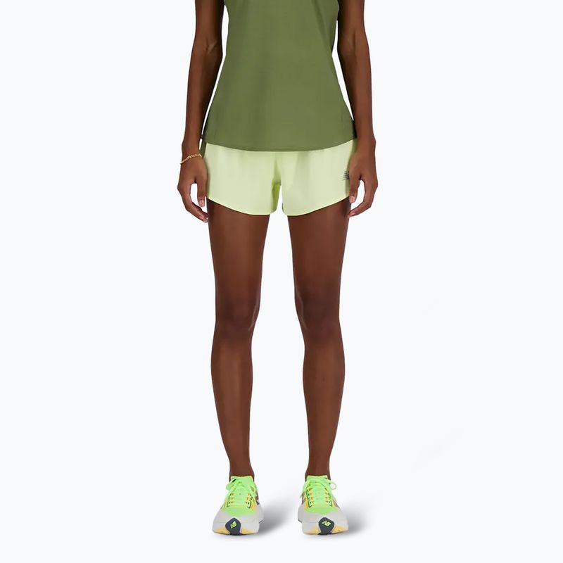 Lauf Shorts Damen New Balance RC Seamless 3 Inch lime light 3