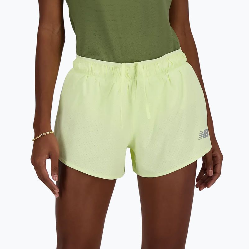 Lauf Shorts Damen New Balance RC Seamless 3 Inch lime light 6