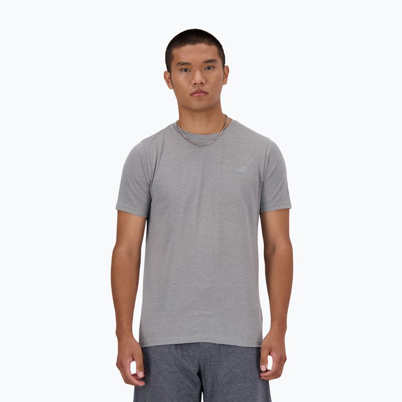 Herren New Balance Sport Essentials Heathertech grau t-shirt