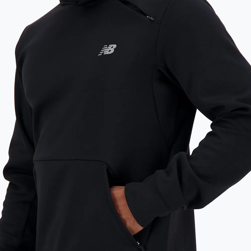 Herren New Balance Tech Knit Hoodie schwarz 4