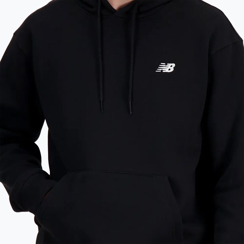 Herren Hoodie Sweatshirt New Balance Small Logo French Terry Hoodie black 4