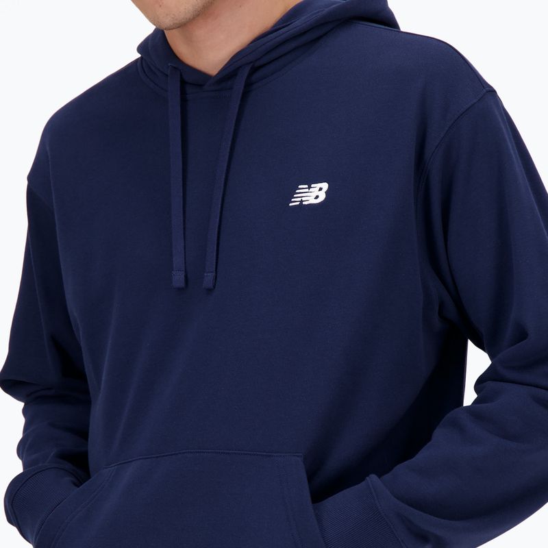 Herren Hoodie Sweatshirt New Balance Small Logo French Terry Hoodie nb navy 4