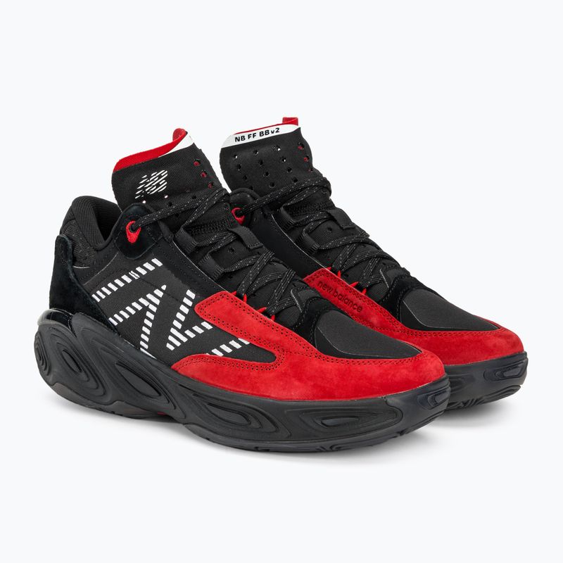 New Balance Fresh Foam BB v2 schwarz/rot Basketballschuhe 4