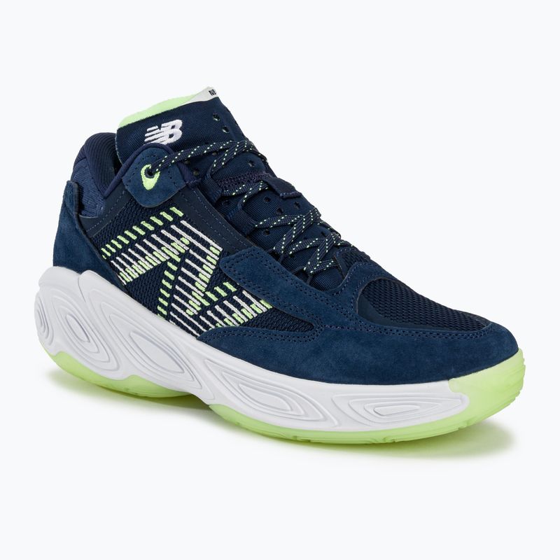 New Balance Fresh Foam BB v2 navy/lime Basketballschuhe