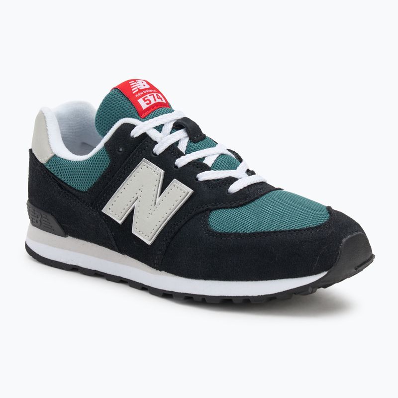 Sneaker New Balance Classic 574's V1 brighton black/green/white