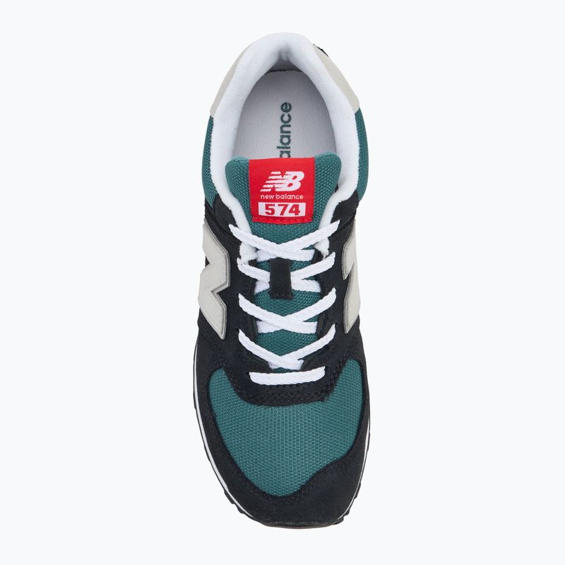 Sneaker New Balance Classic 574's V1 brighton black/green/white 5