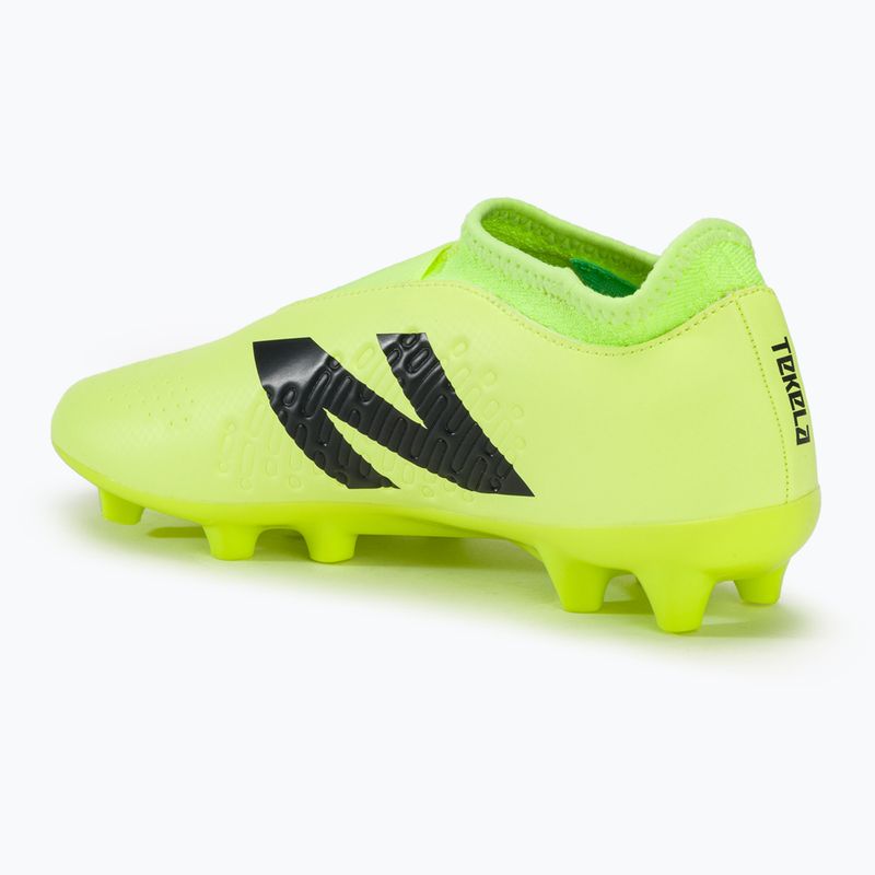 Kinder-Fußballschuhe New Balance Tekela Magique JNR FG V4+ bleached lime glo 3