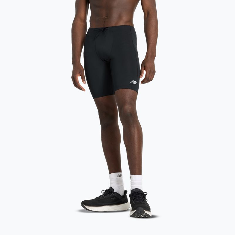 Herren New Balance Athletics Sleek Run Shorts schwarz