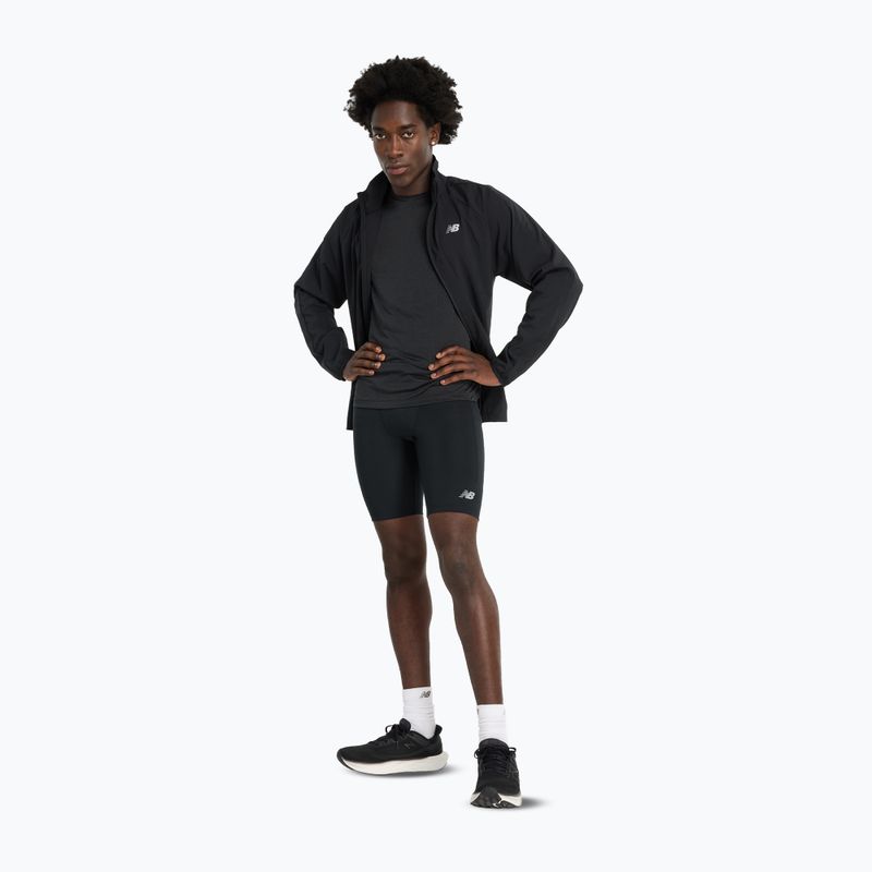 Herren New Balance Athletics Sleek Run Shorts schwarz 2