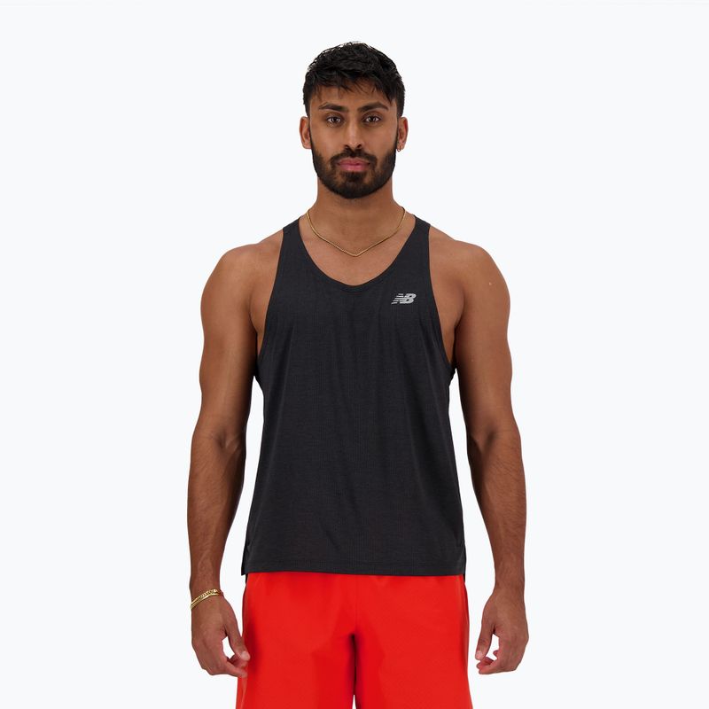 Herren Tank Top New Balance Singletics schwarz