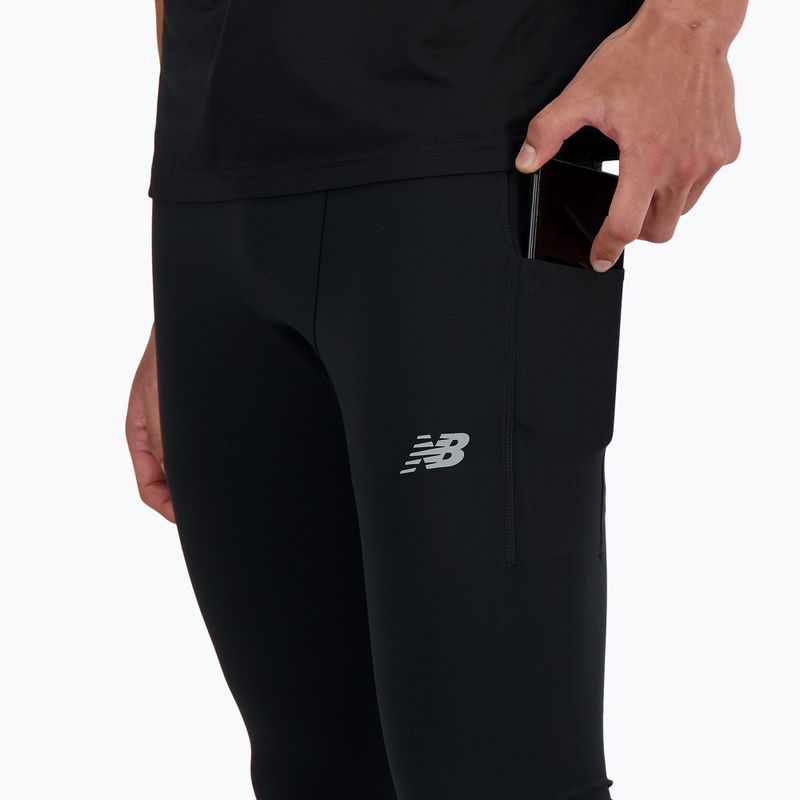 Herren New Balance Athletics Sleek Run Leggings schwarz 4