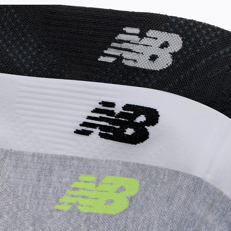 Socken New Balance Running Repreve No Show Tab 3 Paar grey/white/black 3