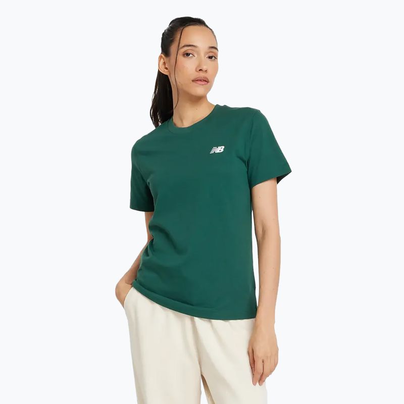 Damen New Balance Essentials Jersey Nachtwache grün