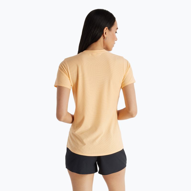 Damen New Balance Jacquard Slim Laufshirt Pfirsichblüte 2