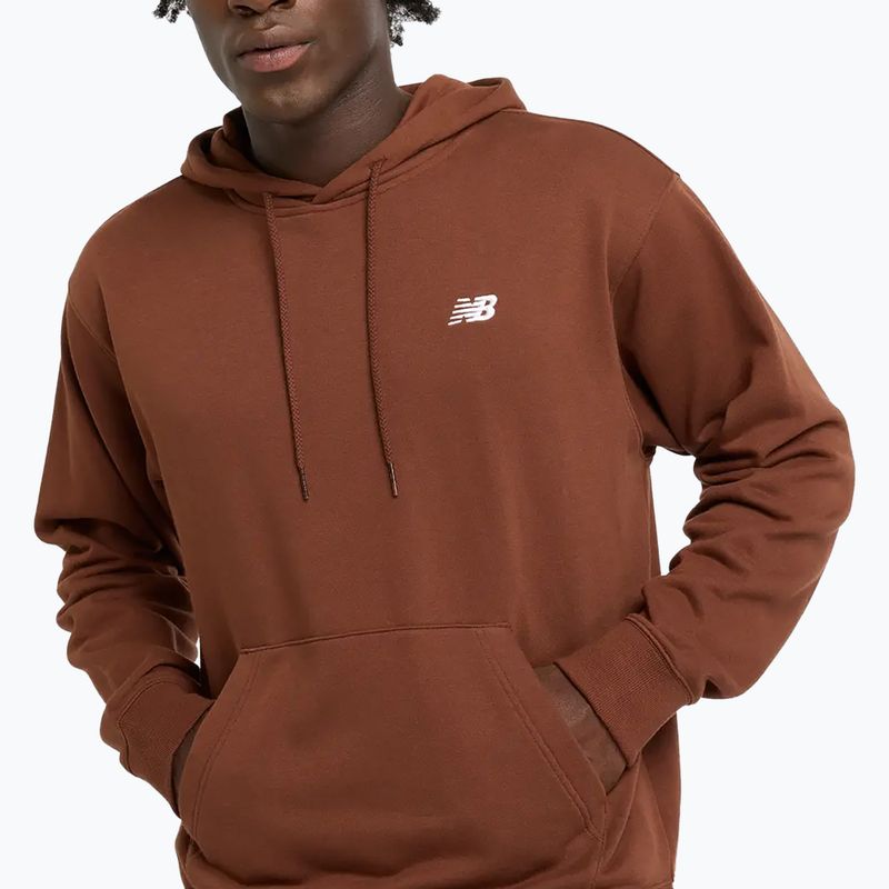 Herren New Balance Small Logo French Terry Hoodie richoak 5