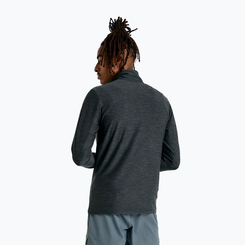 Herren-Laufpullover New Balance Space Dye 1/4 Zip black 3