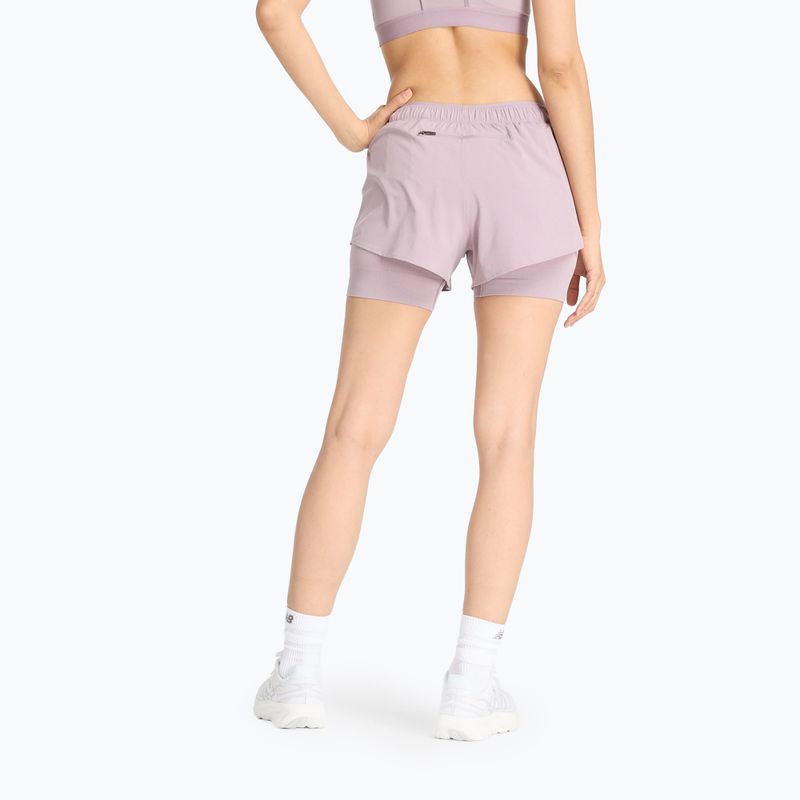 New Balance Damen Shorts 2IN1 3" Eiswein 3