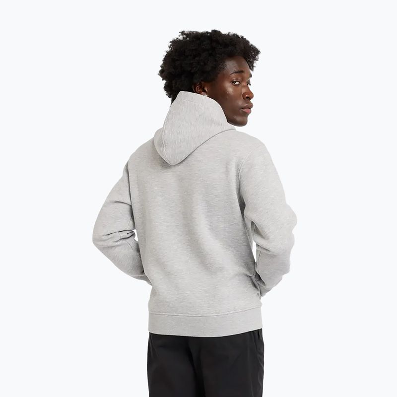 Herren New Balance Core Brushed Hoodie sportlich grau 2