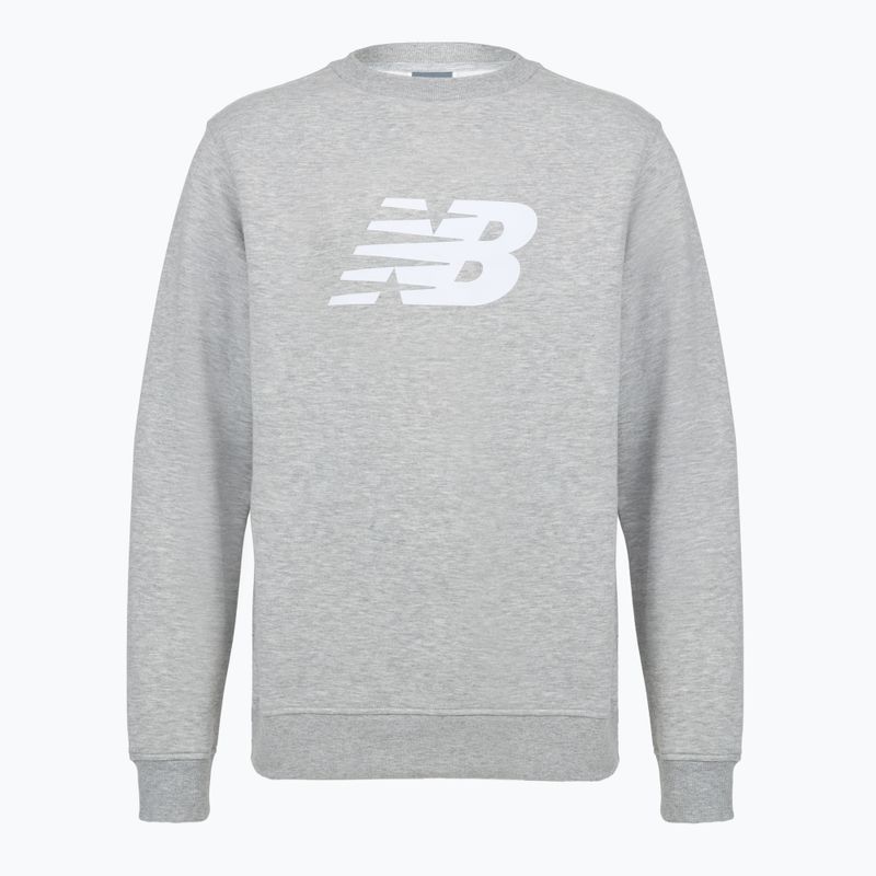 Herren Sweatshirt New Balance Sport Core Brushed Crew reflection/white/light arctic grey
