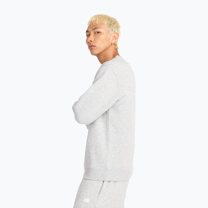 Herren Sweatshirt New Balance Sport Core Brushed Crew reflection/white/light arctic grey 3