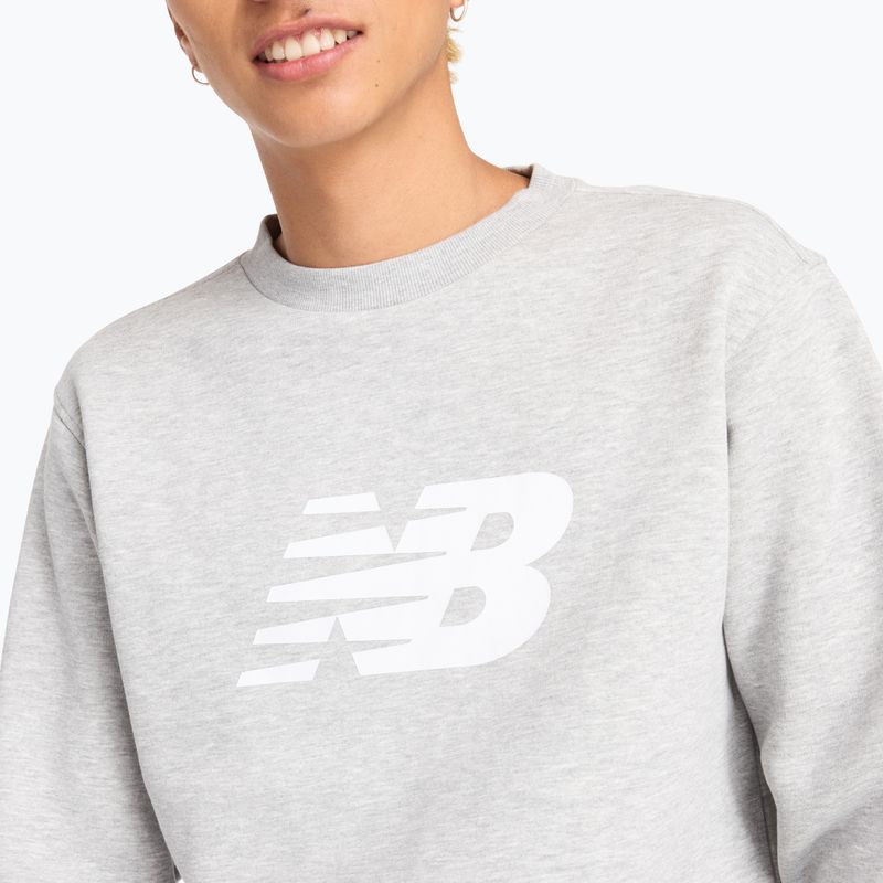 Herren Sweatshirt New Balance Sport Core Brushed Crew reflection/white/light arctic grey 4