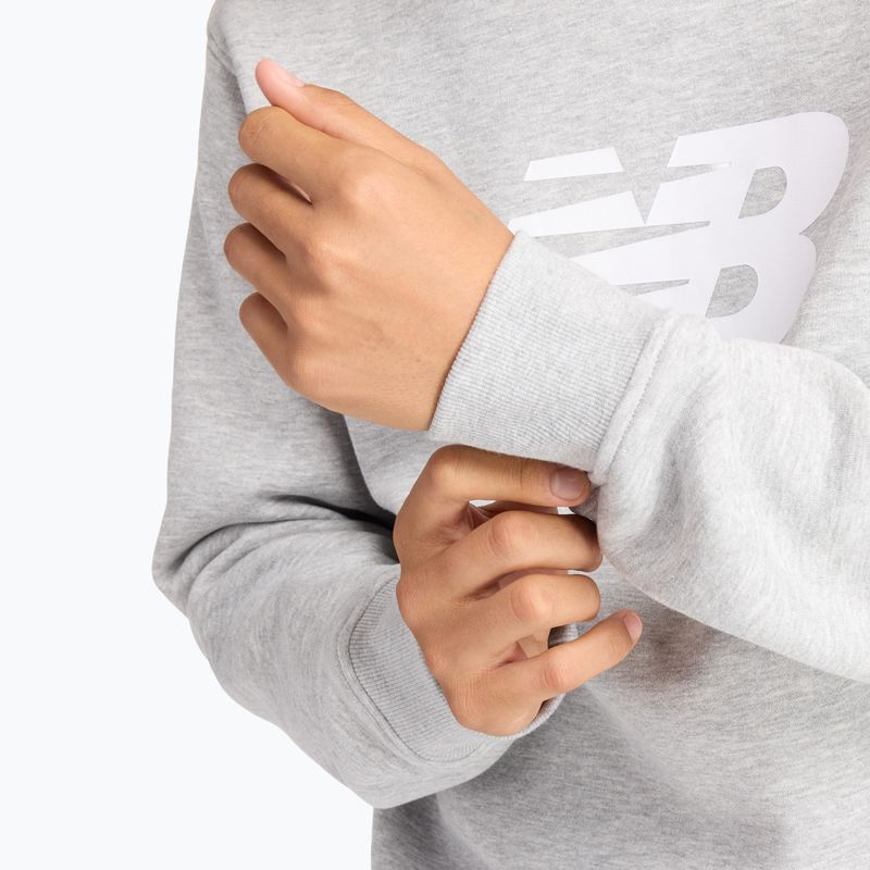 Herren Sweatshirt New Balance Sport Core Brushed Crew reflection/white/light arctic grey 5