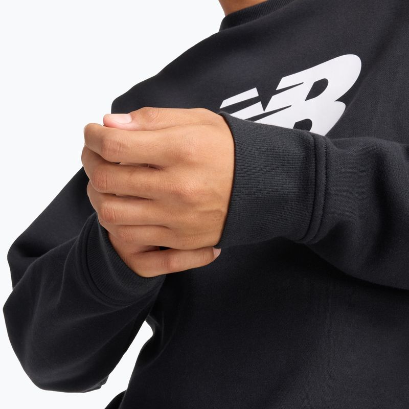 Herren Sweatshirt New Balance Sport Core Brushed Crew black/white 5
