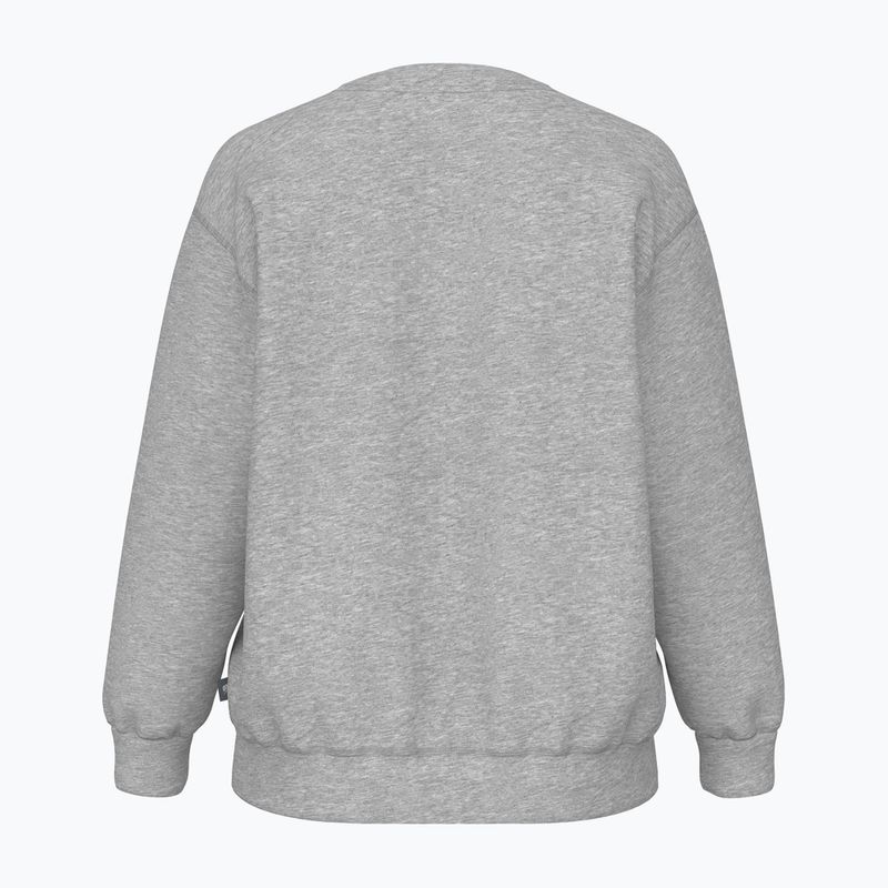 Damen Sweatshirt New Balance Sport Fleece Logo Crew sportlich grau 2