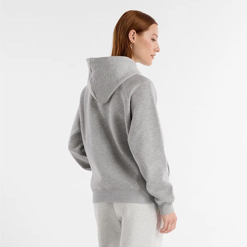 New Balance Damen Fleece Hoodie sportlich grau 2