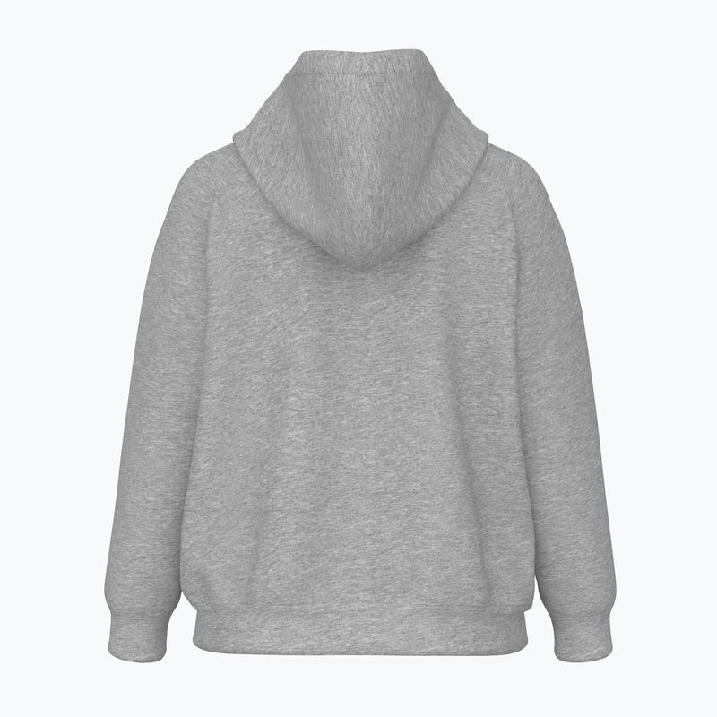 Damen Sweatshirt New Balance Fleece Logo Full Zip sportlich grau 2